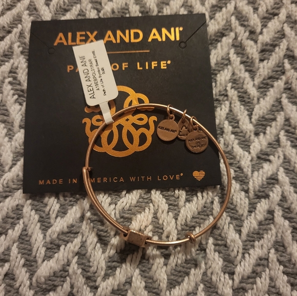 Alex and Ani Women's Path of Life Symbol Bead Charm Bangle - Picture 4 of 8